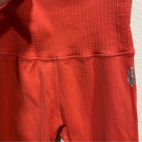 FP Movement By Free People High Waisted Seamless Leggings Coral XS/S GUC - Picture 6 of 13